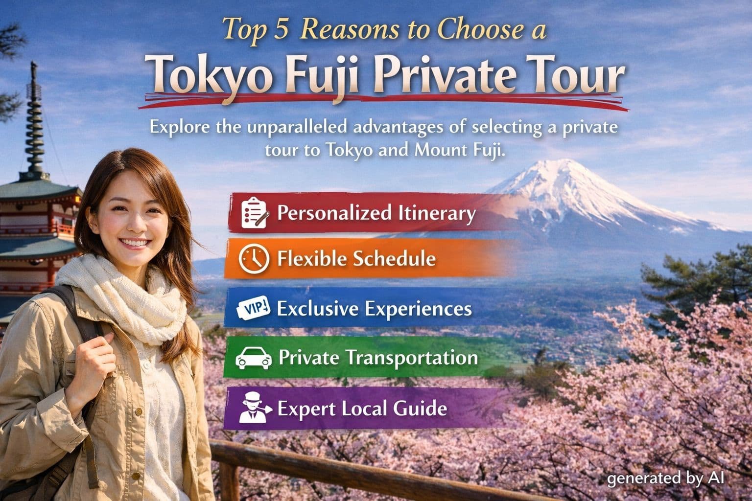 A breathtaking view of Mount Fuji with Tokyo cityscape