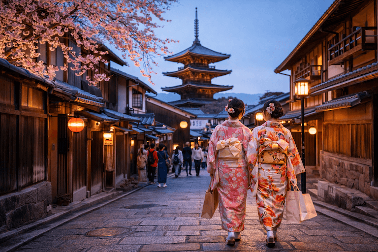 Kinkaku-ji Golden Pavilion in Kyoto with cherry blossoms in 2026.
