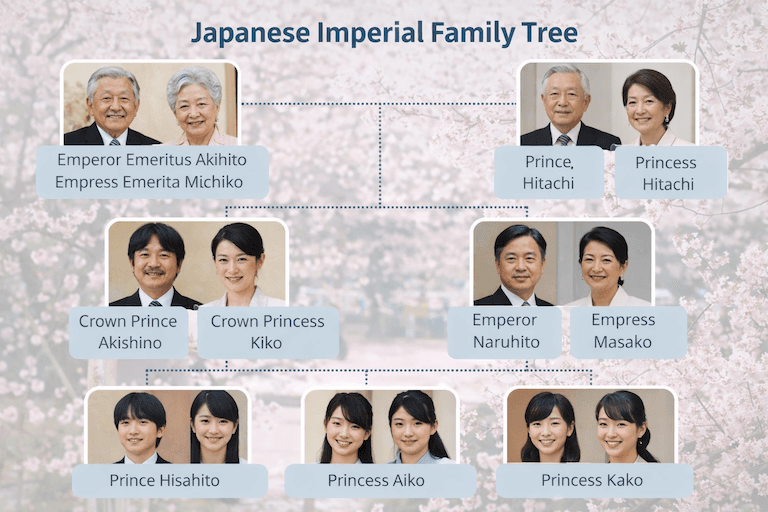 The Imperial Palace in Japan with traditional architecture