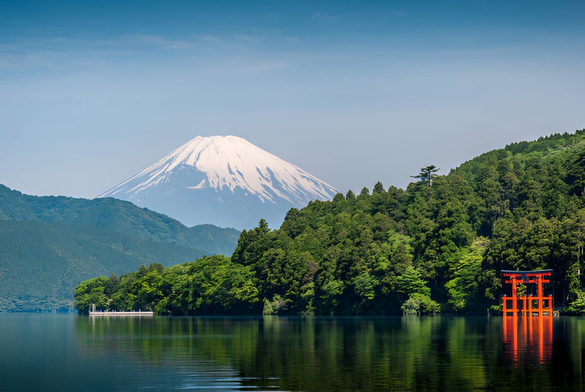View of Lake Ashi and Mount Fuji from Hakone
