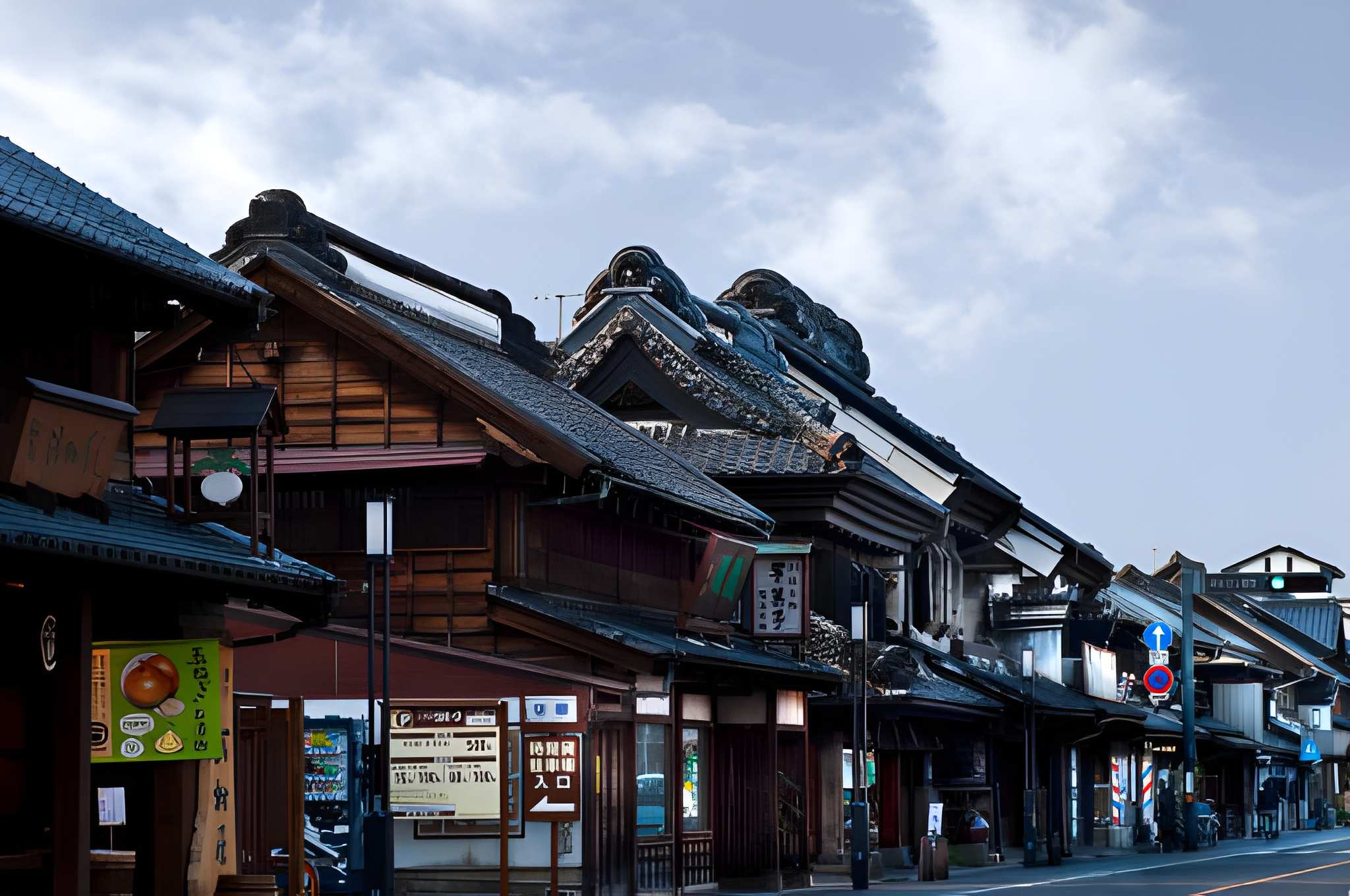 Traditional Kurazukuri warehouse buildings in Kawagoe